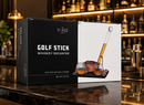Golf Club Whiskey Decanter and 2 Liquor Glasses - 29 OZ Decanter & 15 OZ Glass Set