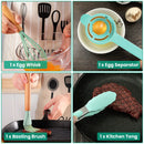 35Pcs Kitchen Cooking Utensils Set Spatula Set Baking Utensil Set Kitchen Accessories Necessities with Holder Egg Whisk Separator Tong Turner Spoons C