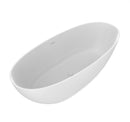 70.87 Inch Freestanding Solid Surface Soaking Bathtub