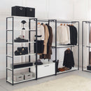 Fiona - Freestanding Walk-In Closet System, Extra Storage Space - White by HouseOfZazla