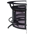 Elaina - 3 Piece Curved Freestanding Home Bar - Black by HouseOfZazla