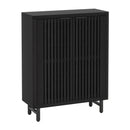 6 Tier Shoe Cabinet With Louvered Doors by HouseOfZazla