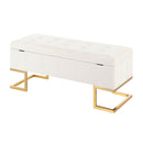 Midas - Contemporary / Glam Storage Bench by HouseOfZazla