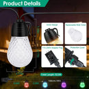Colorful RGB Outdoor String Lights with App Control by LJGDeals