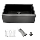 Farmhouse Kitchen Sink, Stainless Steel, Apron Front
