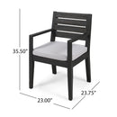 Outdoor Elegant Design Dining Chair (Set of 2) by HouseOfZazla