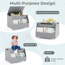 Wooden Mobile Toy Storage Organizer with Bookshelf and Lockable Wheels by LJGDeals