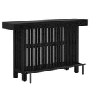 2 Tier Mini Bar Table For Kitchen - Black by HouseOfZazla