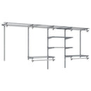 4-8 Feet Closet Organizers and Storage System with Hanging Rod for Laundry Bedroom by LJGDeals