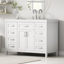 48" Bathroom Vanity with Sink, 2 Doors and 8 Drawers