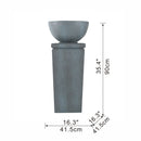 Zen Bowl Water Fountain, Outdoor Bird Feeder / Bath Fountains, Relaxing Water Feature For Garden by HouseOfZazla