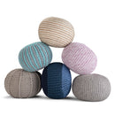 Yolanda - Round Pouf - Natural by HouseOfZazla