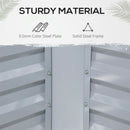 4' x 3' Galvanized Raised Garden Bed with Mini PVC Greenhouse Cover, Outdoor Metal Planter Box with 2 Roll-Up Windows for Growing Flowers, Fruits, Vegetables and Herbs, Clear