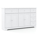 Buffet Sideboard 59" Modern Coffee Bar Station Console Table-White by DirectDeals