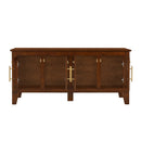 Lars Indoor Rattan Decorated Rubber Wood Dog Crate Cabinet Furniture by HouseOfZazla