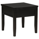 Sutter - 1 Drawer Square End Table - Dark Brown by HouseOfZazla