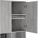 74' Kitchen Pantry Cabinet with Charging Station,Freestanding Buffet Cupboards Sideboard with Drawer,with LED Lights,Modern Pantry Cabinet with Microwave Stand for Kitchen,Living Room,Dinning Room