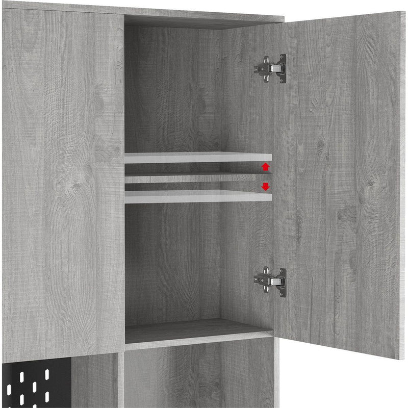 74' Kitchen Pantry Cabinet with Charging Station,Freestanding Buffet Cupboards Sideboard with Drawer,with LED Lights,Modern Pantry Cabinet with Microwave Stand for Kitchen,Living Room,Dinning Room