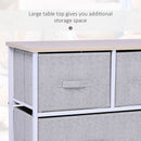40" L 5 Drawer Horizontal Storage Cube Dresser Unit Bedroom Organizer Livingroom Shelf Tower with Fabric Bins