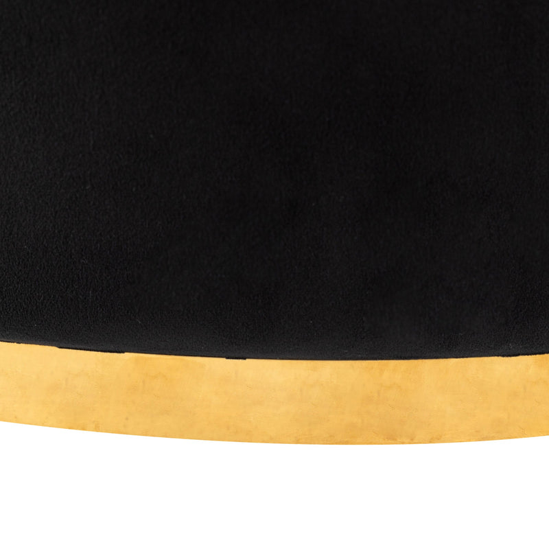 360 Degree Swivel Accent Chair Velvet Modern Upholstered Barrel Chair Over-Sized Soft Chair with Seat Cushion for Living Room, Bedroom, Office, Apartment, Black