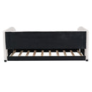 Upholstered Daybed With Ergonomic Design Backrest by HouseOfZazla