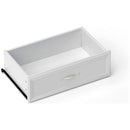 Modern 3 Drawer Bedroom Chest of Drawers with 6 Drawers Dresser, Clothes Organizer -Metal Pulls for Living Room, Bedroom, Hallway, White,47.6" x 15.7" x 28.9"