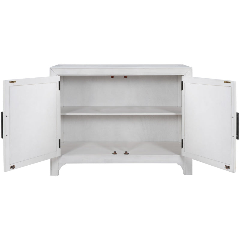 40" Modern Cabinets with Unique Design Doors with 1 Adjustable Shelves,Suitable for Multiple Rooms Such as Living Room and Study Room