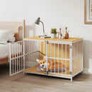 40 Inch Dog Crate Furniture Dog Kennel with Dual Lockable Double Doors by LJGDeals