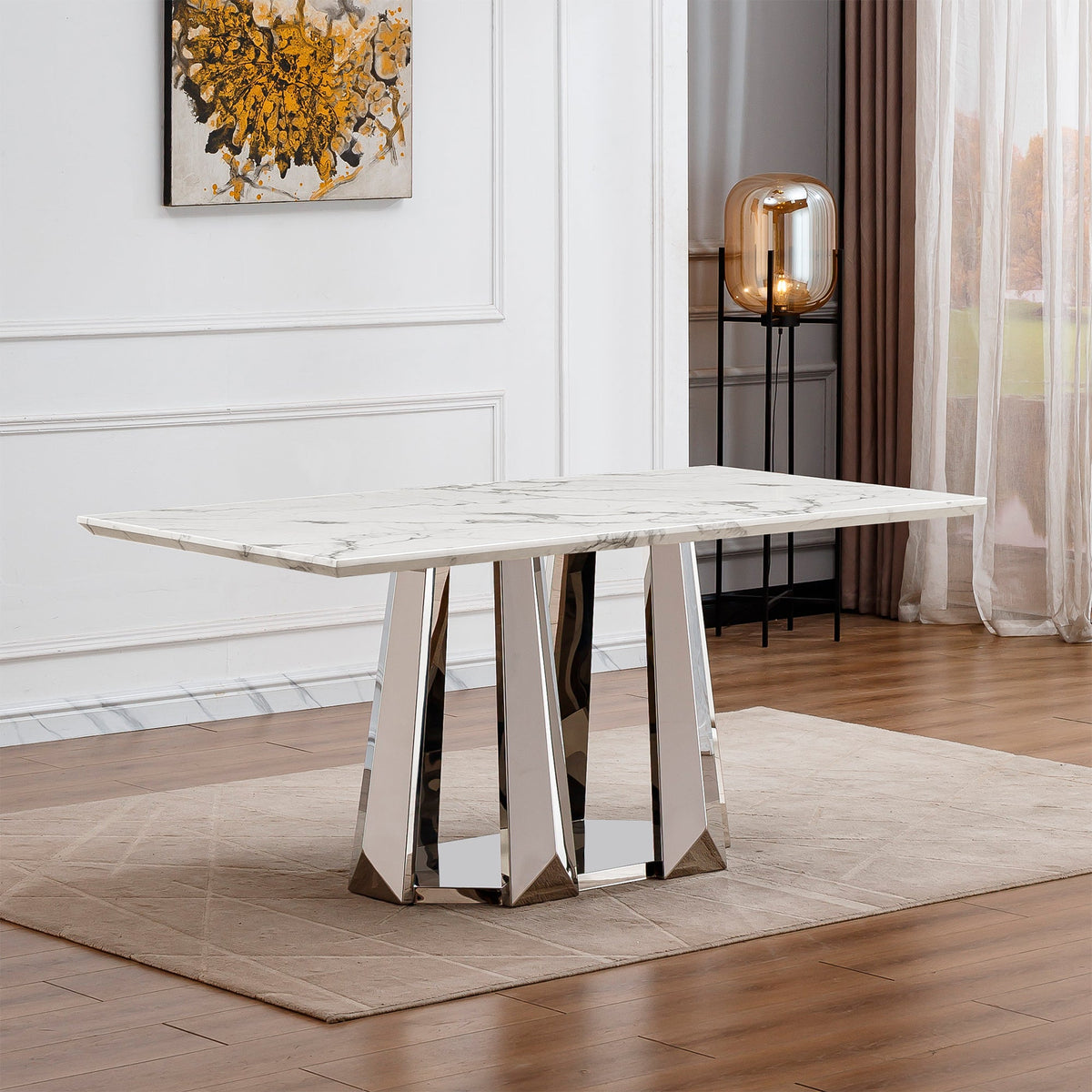 Marble Dining Table for 6 People, photo 2 of 10