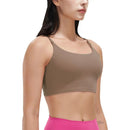 Women Sport Bras with Removable Pads, Low-Impact Square Neck by LJGDeals