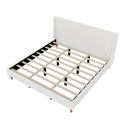 Upholstered Modern Platform Bed With Wingback Headboard by HouseOfZazla