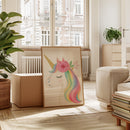 Starlit Unicorn with Rainbow Mane