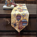 DaDa Bedding Bohemian Ornaments Colorful Holiday Lanterns Tapestry Dining Table Runner (14916)