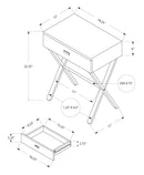 Accent Side X Table With Storage Drawer by HouseOfZazla