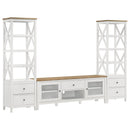 Evanston - 2 Door Stand - White