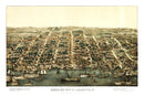 Vintage Map of Alexandria, Virginia 1863
