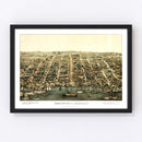 Vintage Map of Alexandria, Virginia 1863