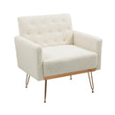 Accent Chair, leisure single sofa with Rose Golden feet