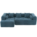 Sectional Free Combined Sofa With 2 Side Pockets by HouseOfZazla