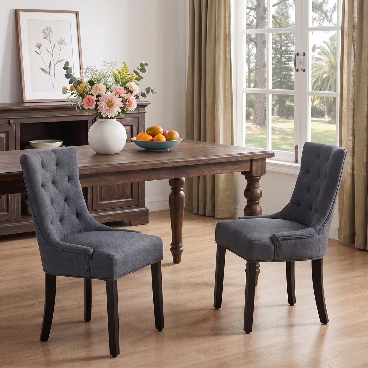 Modern Tufted Dining Chair, photo 2 of 10