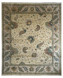 Hand-Knotted Oushak Soft Wool Rug 8 x 10