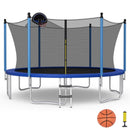 Outdoor Recreational Trampoline with Ladder and Enclosure Net by DirectDeals
