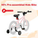 16-Inch Kids Bike Ages 4-7 with Handbrake and Coaster Brake and Bell Ring-16 inches by DirectDeals