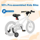 16-Inch Kids Bike Bicycle for Boys Girls 4-7 Adjustable with High Carbon Steel Frame-16 inches by LJGDeals
