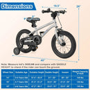 16-Inch Kids Bike Bicycle for Boys Girls 4-7 Adjustable with High Carbon Steel Frame-16 inches by LJGDeals