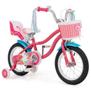 14 Inch Girls Bike with Doll Seat and Training Wheels by LJGDeals