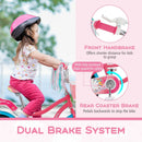 14 Inch Girls Bike with Doll Seat and Training Wheels by DirectDeals