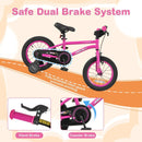 16-Inch Kids Bike for 4-7 Years Old Adjustable with Removable Training Wheels-16 inches by LJGDeals