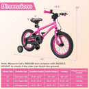 16-Inch Kids Bike for 4-7 Years Old Adjustable with Removable Training Wheels-16 inches by LJGDeals