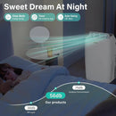 14,000 BTU WiFi Smart Portable Air Conditioner – 3-in-1 AC with Dehumidifier & 3-Speed Fan, 24H Timer, Sleep Mode, Auto Swing, Quiet Cooling for Rooms up to 700 Sq. Ft, Easy-Install Window Kit & Smooth-Rolling Wheels